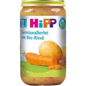 HiPP Bio Gemüseallerlei mit Bio-Rind ab 12. Monat Bild 0