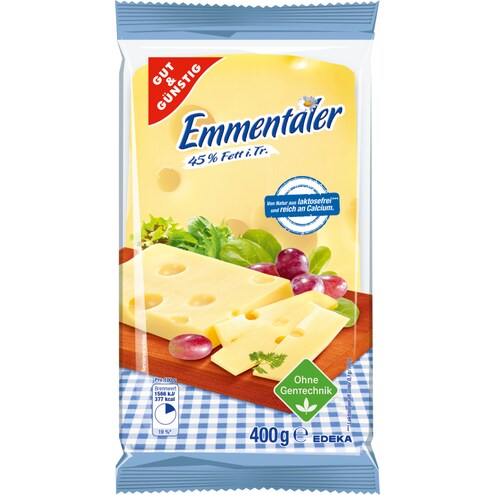 GUT&GÜNSTIG Emmentaler am Stück 45% Fett i. Tr.