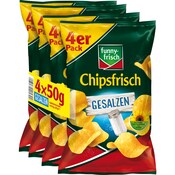 funny-frisch Chipsfrisch gesalzen - 4er Pack