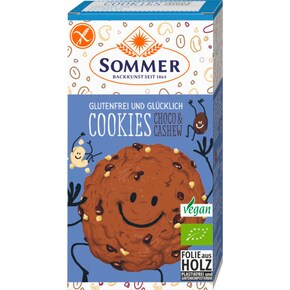 Sommer Bio Cookies Choco & Cashew glutenfrei Bild 0