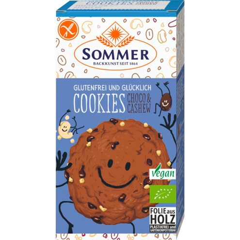 Sommer Bio Cookies Choco & Cashew glutenfrei
