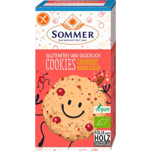 Sommer Bio Cookies Cranberry glutenfrei