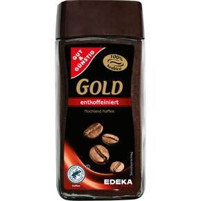 GUT&GÜNSTIG GOLD löslicher Bohnenkaffee, entkoffeiniert Bild 0