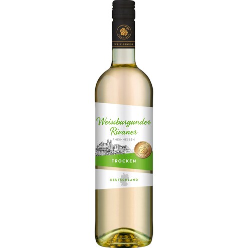Wein-Genuss Weißburgunder Rivaner Rheinhessen Qualitätswein weiß