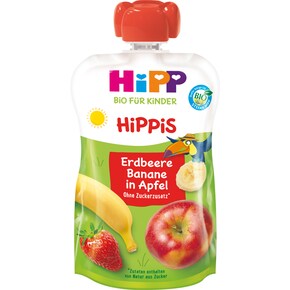 HiPP Bio Hippis Erdbeere-Banane in Apfel ab 1 Jahr Bild 0