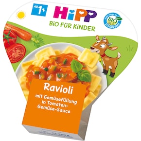 HiPP Bio Ravioli mit Gemüsefüllung in Tomaten-Gemüse-Sauce ab 1 Jahr Bild 0