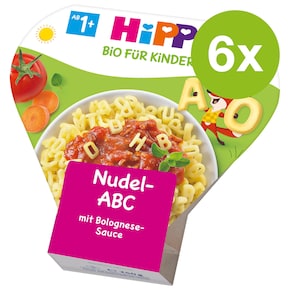Hipp Bio Menü Fliegendes Nudel-ABC mit Bolognese Sauce 1-3 Jahre Bild 0