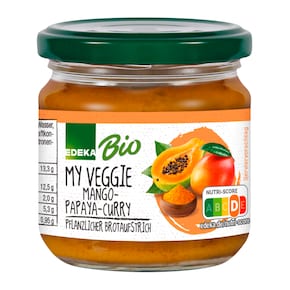 EDEKA Bio + Vegan Streichcreme Mango-Papaya-Curry Bild 0