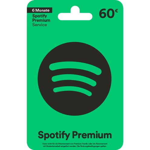 Spotify Gutschein 60€