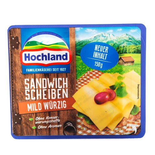 Hochland Sandwich Scheiben Mild Würzig 47 % Vollfettstufe