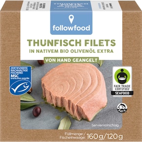 followfood MSC Thunfisch Filets in nativem Bio-Olivenöl extra Bild 0