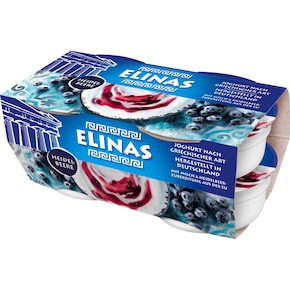 Elinas Joghurt nach griechischer Art Heidelbeere 9,4 % Fett Bild 0