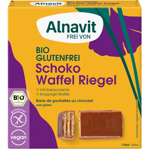 Alnavit Bio Schoko Waffel Riegel