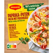 Maggi Fix für Paprika Puten-Pasta mit Frischkäse