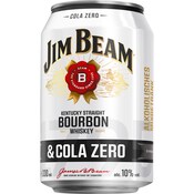 Jim Beam White & Cola Zero 10 % vol.