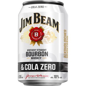 Jim Beam White & Cola Zero 10 % vol. Bild 0