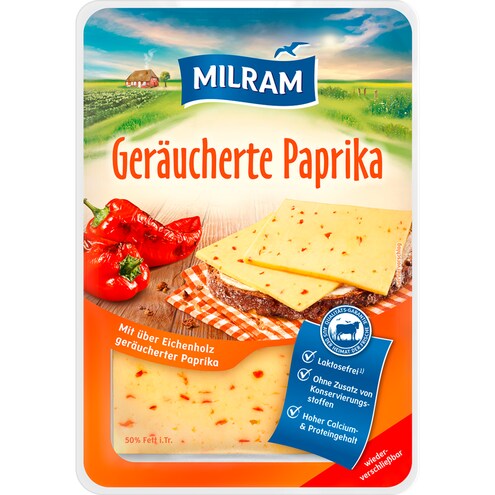 MILRAM Käse des Jahres Geräucherte Paprika  50 % Fett i. Tr.