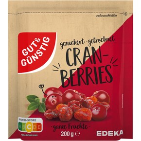 GUT&GÜNSTIG Cranberries, getrocknet, gezuckert Bild 0