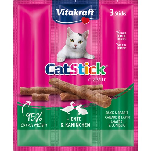 Vitakraft Cat-Stick Mini Ente/Kaninchen Bild 1