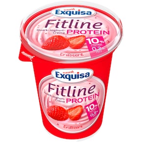 Exquisa Fitline Quark-Joghurt-Creme Protein Erdbeere 0,2 % Fett Bild 0