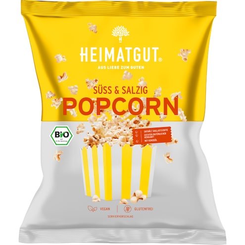 Heimatgut Bio Popcorn süß & salzig Bild 1