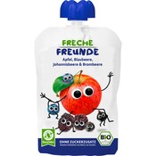 Freche Freunde Bio Quetschie Apfel, Blaubeere, Johannisbeere & Brombeere