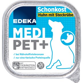 EDEKA Medi Pet+ Schonkost Huhn mit Steckrübe Bild 0