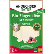 Andechser Natur Bio Ziegenkäse Typ Bergkäse in Scheiben 48 % Fett i. Tr.