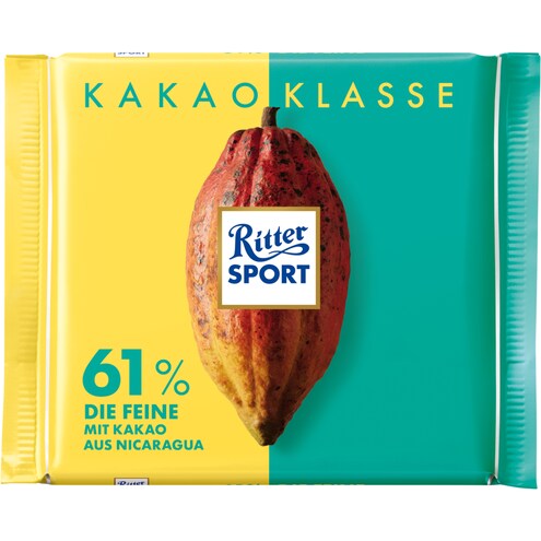 Ritter SPORT Nicaragua - Die Feine 61 % Kakao