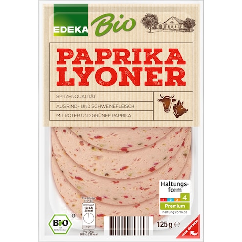 EDEKA Bio Paprika-Lyoner