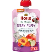 Holle BIO Berry Puppy - Pouchy Apfel & Pfirsich mit Waldbeeren