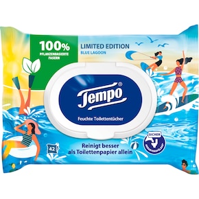 Tempo Carribean Sea feuchtes Toilettenpapier Bild 0