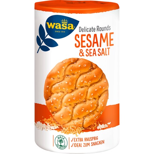 Wasa Delicate Rounds Sesam & Meersalz