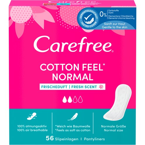 Carefree Cotton Fresh Slipeinlagen