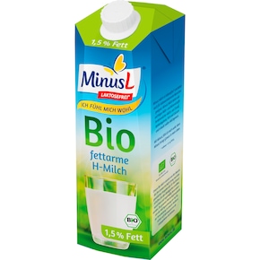 MinusL Bio H-Milch 1,5 % Fett Bild 0