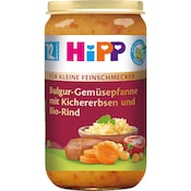 HiPP Bio Für kleine Feinschmecker Bulgur-Gemüsepfanne mit Kichererbsen und Bio-Rind ab 12. Monat