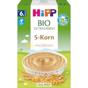 Hipp Bio Getreidebrei 5-Korn ungesüßt ab dem 6.Monat