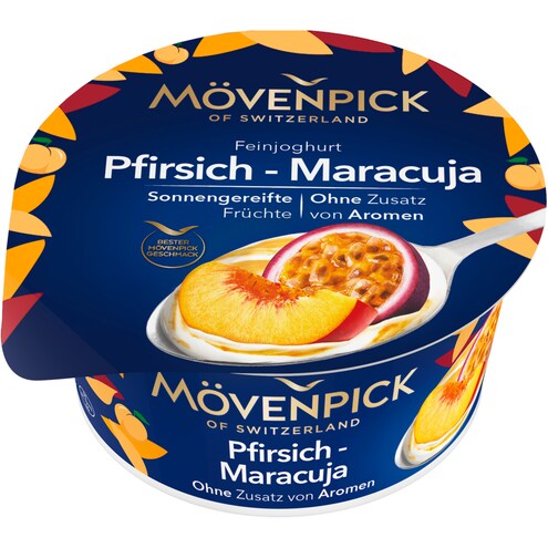 MÖVENPICK Feinjoghurt Pfirsich-Maracuja 14 % Fett