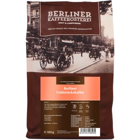 Berliner Kaffeerösterei Berliner Frühstückskaffee ganze Bohne Bild 0