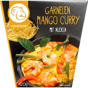 YOUCOOK Garnelen Mango Curry mit Nudeln Bild 0