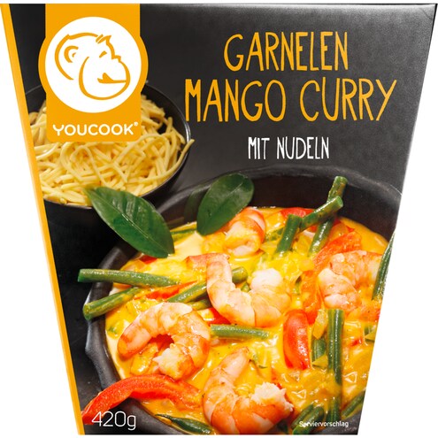 YOUCOOK Garnelen Mango Curry mit Nudeln
