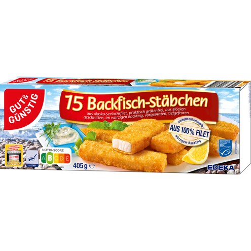 GUT&GÜNSTIG 15 Backfisch-Stäbchen