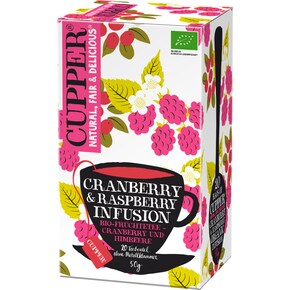 CUPPER Bio Cranberry & Raspberry Früchtetee Bild 0