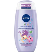 Nivea Kids 3in1 Duschgel, Shampoo & Spülung Bezaubernder Beerenduft