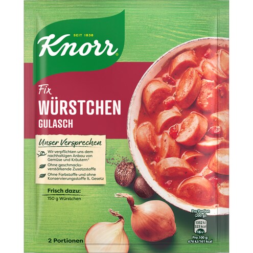 Knorr Fix Würstchen Gulasch