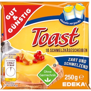 GUT&GÜNSTIG Schmelzkäsescheiben Toast 35% Fett i. Tr. Bild 0