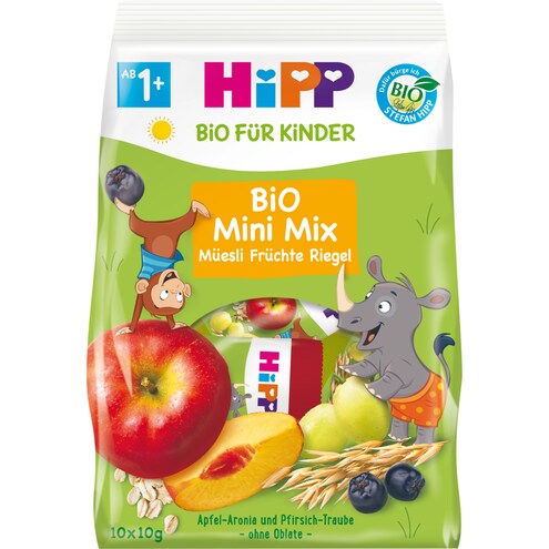 HiPP Bio Mini Mix Müesli Früchte Riegel ab 1 Jahr
