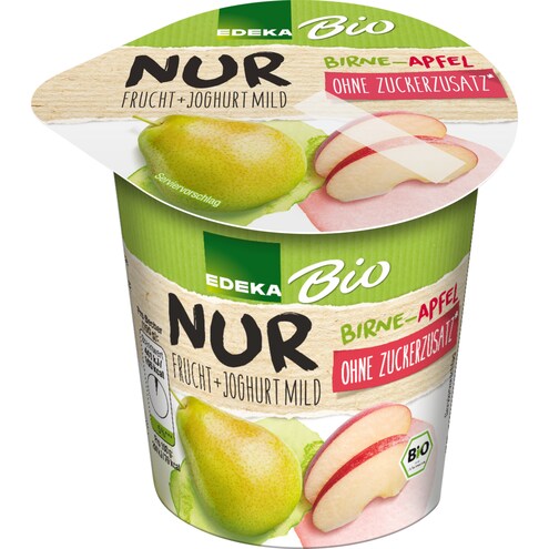 EDEKA Bio Fruchtjoghurt 3,8% Fett ohne Zuckerzusatz Birne-Apfel