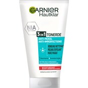 Garnier Hautklar 3 in 1 Tonerde Reinigung + Peeling + Maske