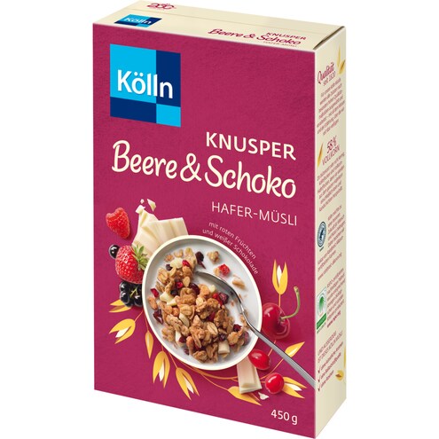 Kölln Knusper Beere & Schoko Hafer-Müsli